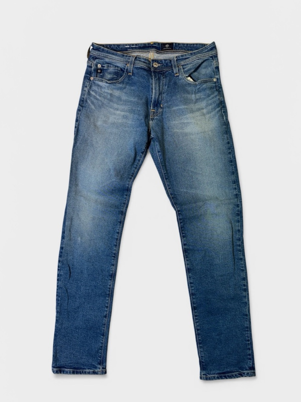 Adriano Goldschmied mens 31x32 Tellis slim fit Japanese denim blue jeans EUC